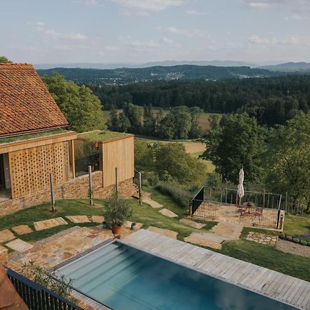 Am Wildbachberg - Luxus Ferienhaeuser Mit Infinitypool, Privatsauna Und Weinkeller Deutschlandsberg Exterior photo