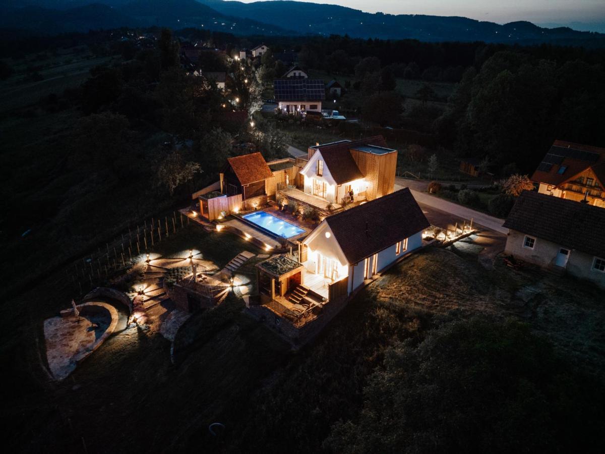 Am Wildbachberg - Luxus Ferienhaeuser Mit Infinitypool, Privatsauna Und Weinkeller Deutschlandsberg Exterior photo